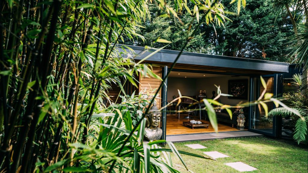 luxury garden room sunset positioning